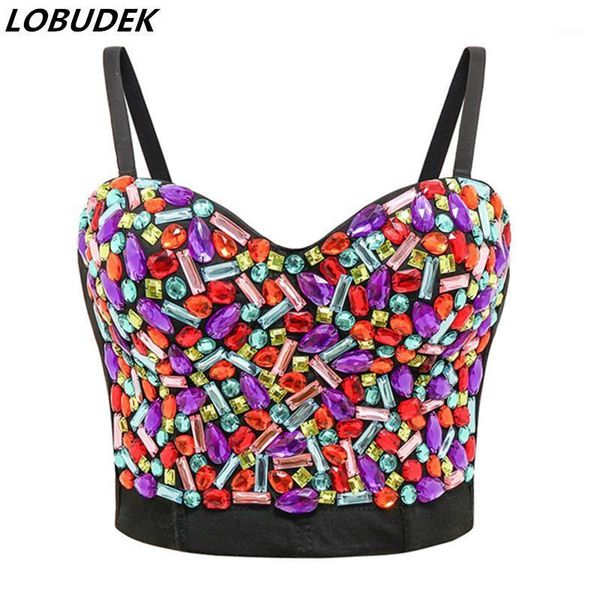 multi-color rhinestones bra brassiere shining crystals stones short crop nightclub dj ds stage dance undergarment bustiers & corse, Black;white
multi-color rhinestones bra brassiere shining crystals stones short crop nightclub dj ds stage dance undergarment bustiers & corse, Black;white