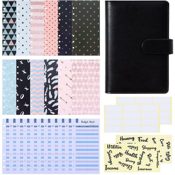 gift wrap a6 budget binder with cash envelopes,for budgeting, notebook envelope,budget sheet,letter sticker
gift wrap a6 budget binder with cash envelopes,for budgeting, notebook envelope,budget sheet,letter sticker