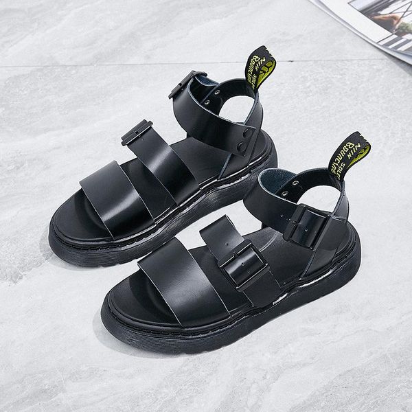 style platform sandals women flat roman buckle retro harajuku bottom fashion casual student, Black
style platform sandals women flat roman buckle retro harajuku bottom fashion casual student, Black