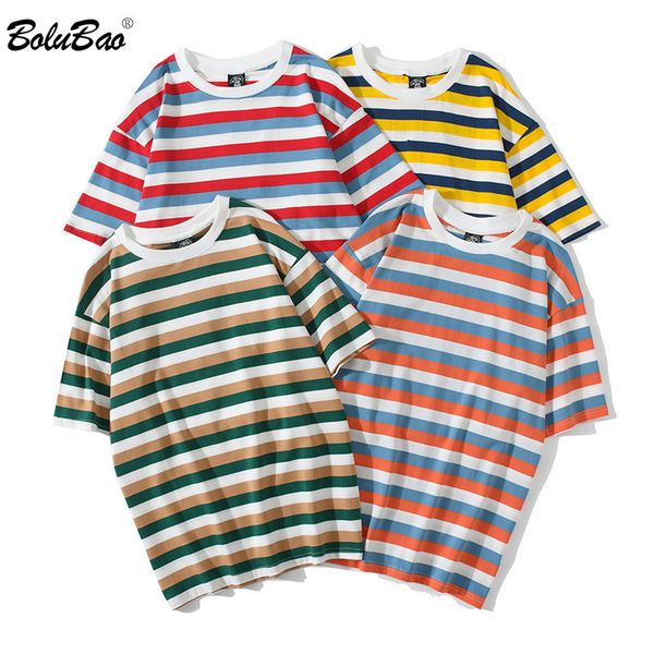 bolubao brand mens short-sleeve t-shirts for male t shirt version striped round-collar men summer 210518, White;black
bolubao brand mens short-sleeve t-shirts for male t shirt version striped round-collar men summer 210518, White;black