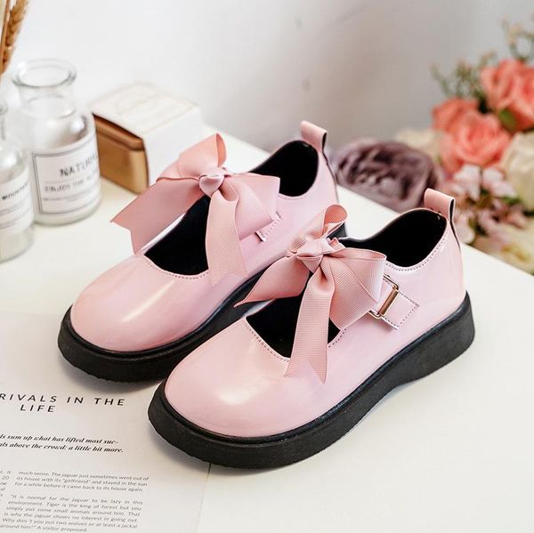 flat shoes autumn girls leather cute bow heels non-slip kids princess black pink single big girl stq057, Black;grey
flat shoes autumn girls leather cute bow heels non-slip kids princess black pink single big girl stq057, Black;grey