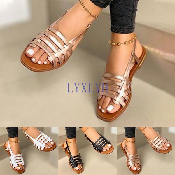 sandals flat ladies summer outdoor fashion leather shoes round toe elegent slipper adjustable buckle strap casual, Black
sandals flat ladies summer outdoor fashion leather shoes round toe elegent slipper adjustable buckle strap casual, Black