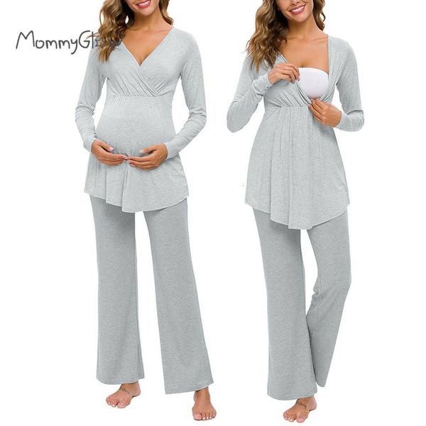 maternity pajamas and home wear maternity nightwear pregnancy nursing baby t-shirt +pants pajamas set suit breastfeeding homewear for pr, White
maternity pajamas and home wear maternity nightwear pregnancy nursing baby t-shirt +pants pajamas set suit breastfeeding homewear for pr, White