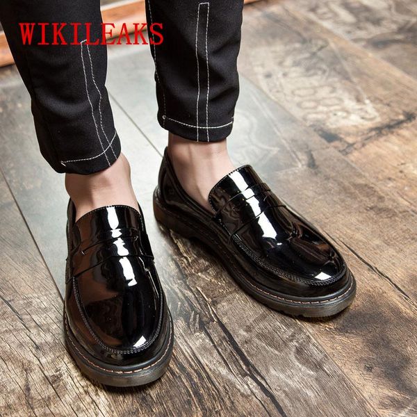 dress shoes men formal wedding round toe patent leather oxford for business mens zapatos hombre vestir, Black
dress shoes men formal wedding round toe patent leather oxford for business mens zapatos hombre vestir, Black