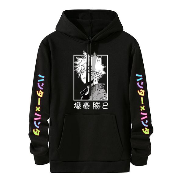 full time cartoon japanese animation x hunter hooded european sweater male hoodie, Black
full time cartoon japanese animation x hunter hooded european sweater male hoodie, Black