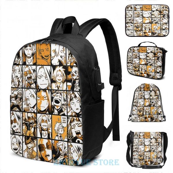 backpack funny graphic print bnha kaminari denki collage usb charge men school bags women bag travel laptop
backpack funny graphic print bnha kaminari denki collage usb charge men school bags women bag travel laptop