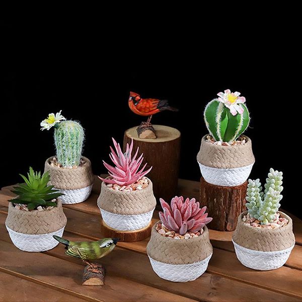 decorative objects & figurines succulent cactus simulation small potted ornament deskflower pot artificial plants arrangement container
decorative objects & figurines succulent cactus simulation small potted ornament deskflower pot artificial plants arrangement container