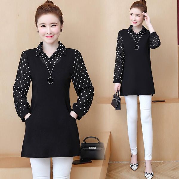 vintage long sleeve fake two pieces chiffon blouse women shirts polka dot print womens and blouses plus size blusas mujer women's, White
vintage long sleeve fake two pieces chiffon blouse women shirts polka dot print womens and blouses plus size blusas mujer women's, White