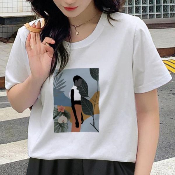 women's t-shirt 2021 summer harajuku t shirts for women funny print o-neck short sleeve kawaii streetwear fashion casual tees clothing, White
women's t-shirt 2021 summer harajuku t shirts for women funny print o-neck short sleeve kawaii streetwear fashion casual tees clothing, White