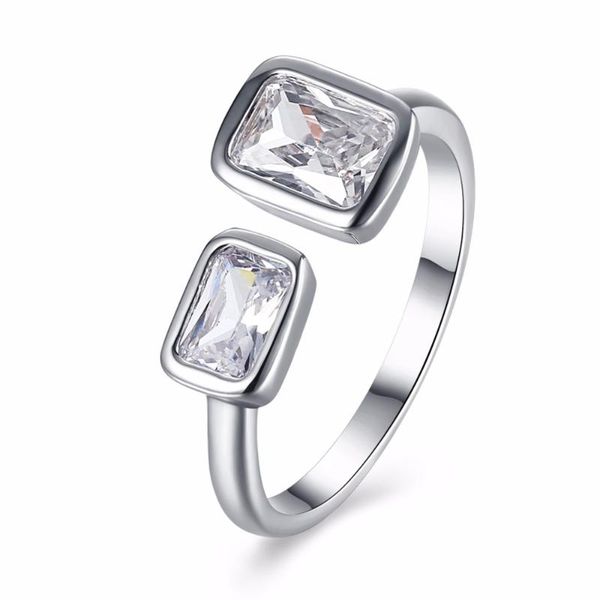 wedding rings romantic jewelry fashion square ring women's white zircon opening, Slivery;golden
wedding rings romantic jewelry fashion square ring women's white zircon opening, Slivery;golden
