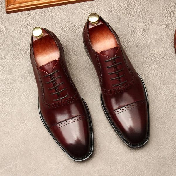 dress shoes men formal oxford fashion genuine leather lace up brogue carved business office wedding footwear g42, Black
dress shoes men formal oxford fashion genuine leather lace up brogue carved business office wedding footwear g42, Black