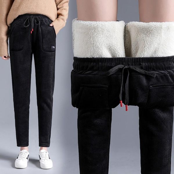 women's pants & capris ladies lamb wool trousers wick heat padded autumn winter women casual plus size high waist harem, Black;white
women's pants & capris ladies lamb wool trousers wick heat padded autumn winter women casual plus size high waist harem, Black;white