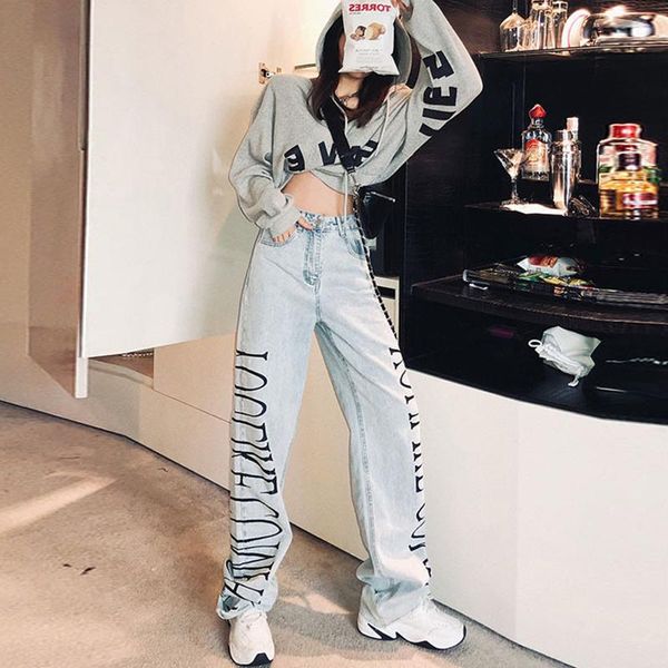 women's jeans letter printed high waist women streetwear straight jean femme blue fashion girls cargo pants
women's jeans letter printed high waist women streetwear straight jean femme blue fashion girls cargo pants