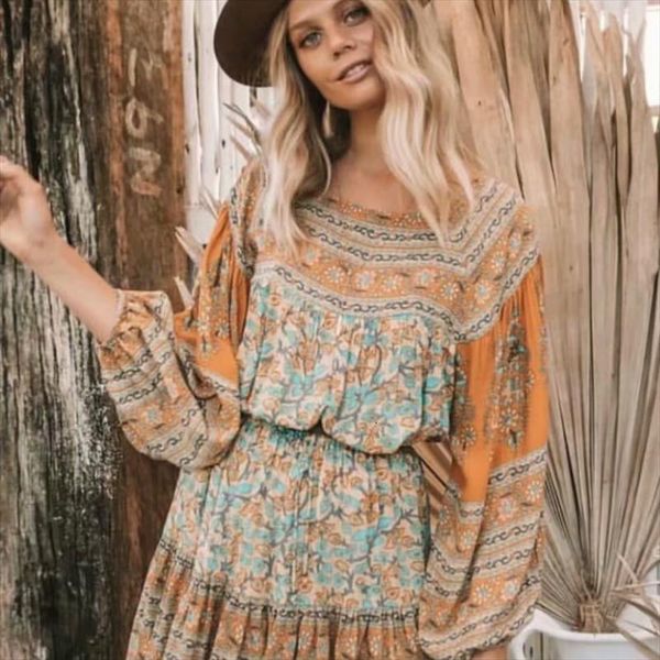 rayon cotton yellow floral women blouses print beach bohemian flare sleeve loose boho shirts, White
rayon cotton yellow floral women blouses print beach bohemian flare sleeve loose boho shirts, White