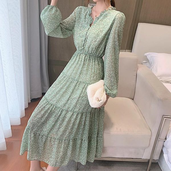 casual dresses floral women summer 2021 long sleeve maxi modest chiffon dress v-neck robe longue grande taille fashion cyber y2k, Black;gray
casual dresses floral women summer 2021 long sleeve maxi modest chiffon dress v-neck robe longue grande taille fashion cyber y2k, Black;gray
