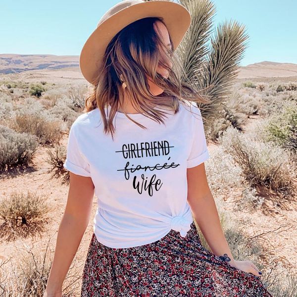 women's t-shirt fashion summer women tshirt girlfriend fiance wife letter printing t shirts shirt sleeve harajuku female, White
women's t-shirt fashion summer women tshirt girlfriend fiance wife letter printing t shirts shirt sleeve harajuku female, White