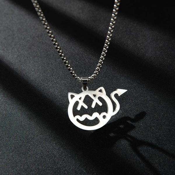 pendant necklaces titanium steel little devil necklace cute sweater chain long keel for women men gift jewelry, Silver
pendant necklaces titanium steel little devil necklace cute sweater chain long keel for women men gift jewelry, Silver
