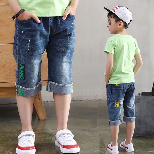 shorts jeans cloose capris kids boys denim mid pants baby boy stretch jeans summer knee length pants short trousers, Blue
shorts jeans cloose capris kids boys denim mid pants baby boy stretch jeans summer knee length pants short trousers, Blue