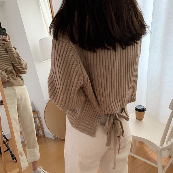 6 colors korean ins style back bowtie knitted sweaters women loose sweater and pullovers female oversize jumpers (x1030, White;black
6 colors korean ins style back bowtie knitted sweaters women loose sweater and pullovers female oversize jumpers (x1030, White;black