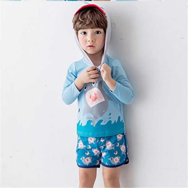 one-piece suits 1-8 y boys rash guards kids two piece swimwear light blue fish pattern sandy beachwear child surfing suit baby swimsuit
one-piece suits 1-8 y boys rash guards kids two piece swimwear light blue fish pattern sandy beachwear child surfing suit baby swimsuit