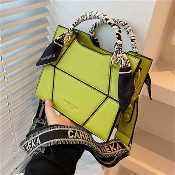 evening bags fashion splice design women handbag pu leather wide strap female shoulder bag small brand scarves ladies tote bolso mujer
evening bags fashion splice design women handbag pu leather wide strap female shoulder bag small brand scarves ladies tote bolso mujer