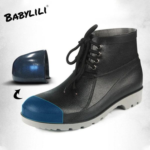 boots men's safety shoes anti-smashing steel head acid alkali rain oil-resistant high-density wear-resistant non-slip man, Black
boots men's safety shoes anti-smashing steel head acid alkali rain oil-resistant high-density wear-resistant non-slip man, Black