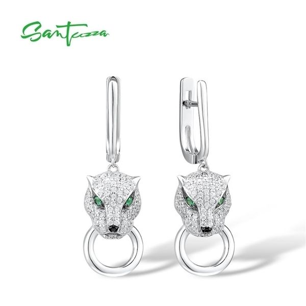 santuzza silver earrings for women pure 925 sterling silver dangle panther earrings long cubic zirconia brincos fine jewelry 220210, Golden
santuzza silver earrings for women pure 925 sterling silver dangle panther earrings long cubic zirconia brincos fine jewelry 220210, Golden