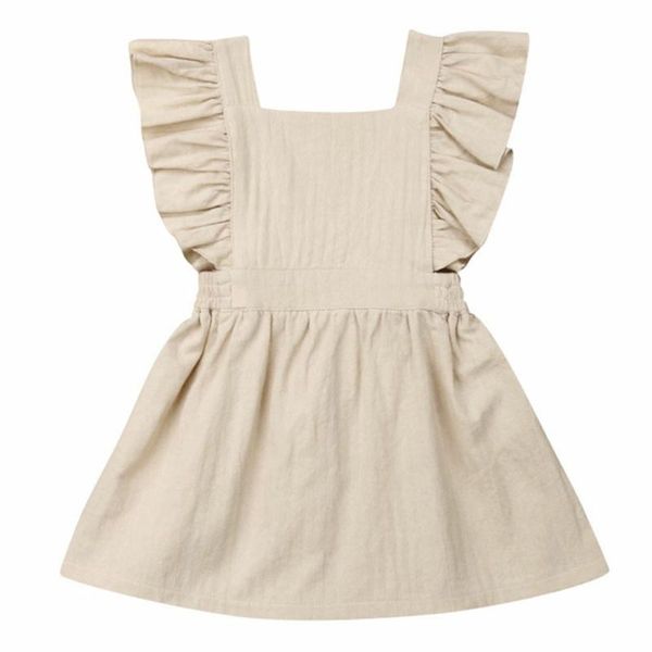girl's dresses 2021 toddler infant baby girl cotton and linen ruffle dress solir color sleeveless sundress summer kids for girls 1-6t, Red;yellow
girl's dresses 2021 toddler infant baby girl cotton and linen ruffle dress solir color sleeveless sundress summer kids for girls 1-6t, Red;yellow