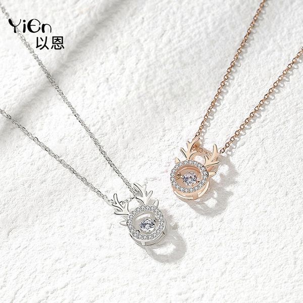 shijia element sterling silver s925 elk necklace female diamond inlaid beating zircon smart antler fawn pendant
shijia element sterling silver s925 elk necklace female diamond inlaid beating zircon smart antler fawn pendant