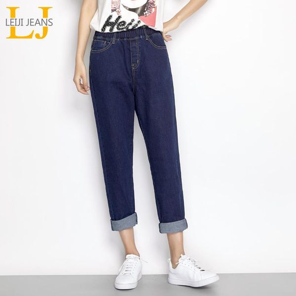 women's jeans leijijeans autumn causal style denim classic dark blue mid waist full length plus size xl loose harem women 6926
women's jeans leijijeans autumn causal style denim classic dark blue mid waist full length plus size xl loose harem women 6926