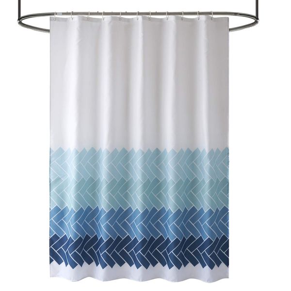 geometric print fabric shower curtain standard size 72 x 72 inches, 12 curtain hooks included
geometric print fabric shower curtain standard size 72 x 72 inches, 12 curtain hooks included