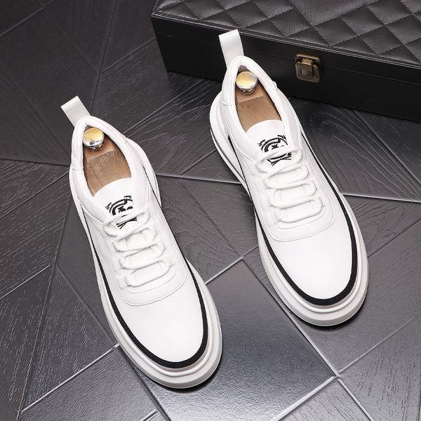 spring fashion wedding dress leather shoes european style lace up white men's casual round toe sneakers breathable non-slip walking loa, Black
spring fashion wedding dress leather shoes european style lace up white men's casual round toe sneakers breathable non-slip walking loa, Black