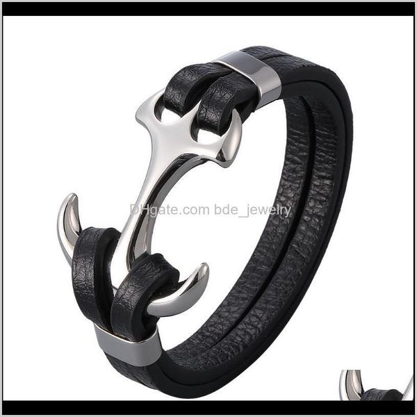 charm bracelets jewelryvintage anchor leather bracelet men jewelry easy hook stainless steel buckle bangles gifts drop delivery 2021 klsfj, Golden;silver
charm bracelets jewelryvintage anchor leather bracelet men jewelry easy hook stainless steel buckle bangles gifts drop delivery 2021 klsfj, Golden;silver