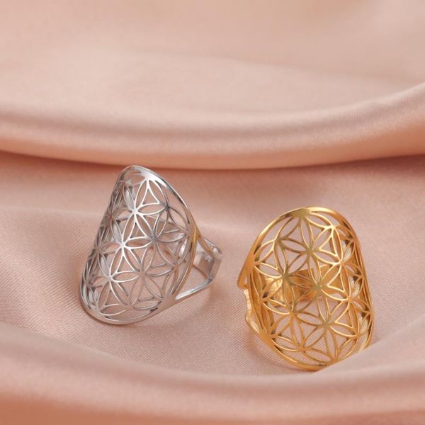 cluster rings skyrim stainless steel adjustable flower of life for women girls gold color viking vintage jewelry amulet gifts 2021, Golden;silver
cluster rings skyrim stainless steel adjustable flower of life for women girls gold color viking vintage jewelry amulet gifts 2021, Golden;silver