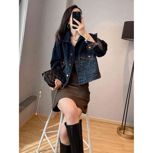 bobowalz black leopard fried street cowboy coat women's casual short et spring and autumn 2021 new, Black;brown
bobowalz black leopard fried street cowboy coat women's casual short et spring and autumn 2021 new, Black;brown