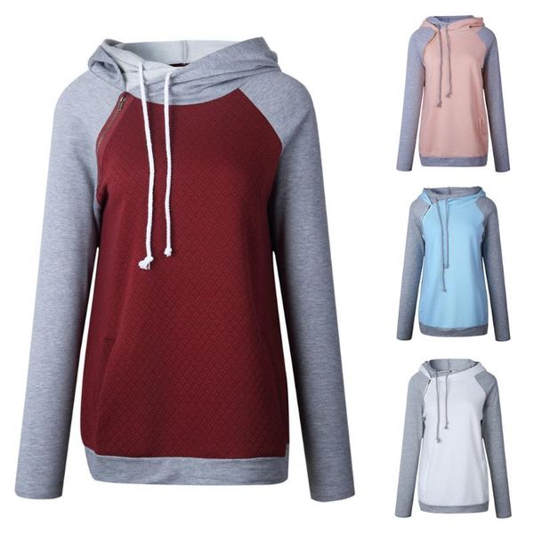 women's hoodies & sweatshirts autumn winter sweatshirt female hooded pullover women casual clothes spliced color zipper, Black
women's hoodies & sweatshirts autumn winter sweatshirt female hooded pullover women casual clothes spliced color zipper, Black