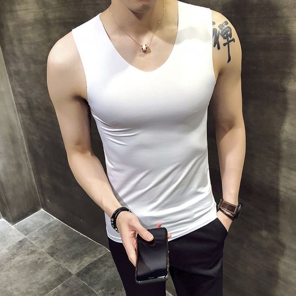brand men's seamless vest ice silk for male quick-drying sleeveless kg-178, White;black
brand men's seamless vest ice silk for male quick-drying sleeveless kg-178, White;black