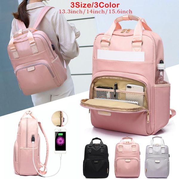 backpack waterproof lapfemale pink usb charge 14 15 inch back pack computer bag oxford cloth school for teens
backpack waterproof lapfemale pink usb charge 14 15 inch back pack computer bag oxford cloth school for teens