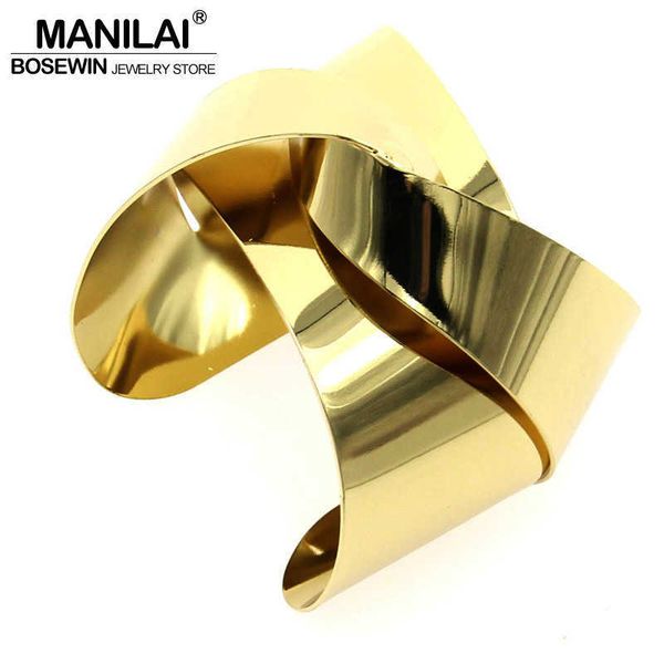 manilai unique design warp surface alloy opened cuff bangles bracelets for women fashion statement jewelry cuff bracelet bl113 q0719, Black
manilai unique design warp surface alloy opened cuff bangles bracelets for women fashion statement jewelry cuff bracelet bl113 q0719, Black