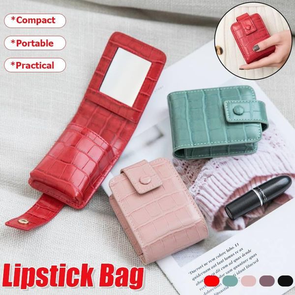women cosmetic cases girls lipstick bag with mirror fashion mini purse design luxury makeup bags pouch organizer &
women cosmetic cases girls lipstick bag with mirror fashion mini purse design luxury makeup bags pouch organizer &