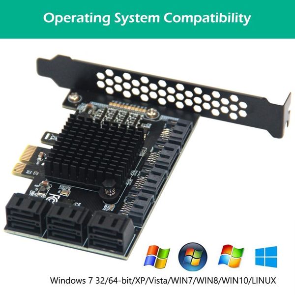computer cables & connectors asm1166 6gbps 6/10/16 port pcie sata card pci express controller to sata3 expansion x4 3 add on
computer cables & connectors asm1166 6gbps 6/10/16 port pcie sata card pci express controller to sata3 expansion x4 3 add on