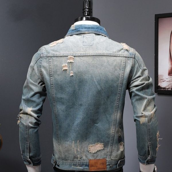 men's jackets fashions denim washed personality jacket torn thin biker hole casual fall sleeve long cowboy short man 7nf9, Black;brown
men's jackets fashions denim washed personality jacket torn thin biker hole casual fall sleeve long cowboy short man 7nf9, Black;brown