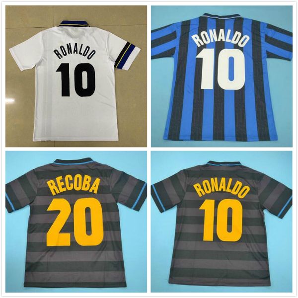 #10 ronaldo 1997 1998 retro soccer jersey football shirt black 97 98 classic djorkaeff simeone zamorano home away vintage maglia da calcio, Black;yellow
#10 ronaldo 1997 1998 retro soccer jersey football shirt black 97 98 classic djorkaeff simeone zamorano home away vintage maglia da calcio, Black;yellow