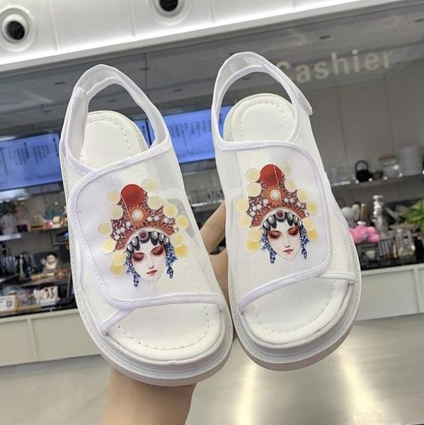 sandals summer personality printing women organza ladies female platform shoes casual, Black
sandals summer personality printing women organza ladies female platform shoes casual, Black