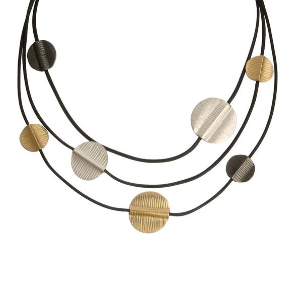 chains multilayer clavicle chain personality round plate necklace for woman fashion fine jewerly, Silver
chains multilayer clavicle chain personality round plate necklace for woman fashion fine jewerly, Silver