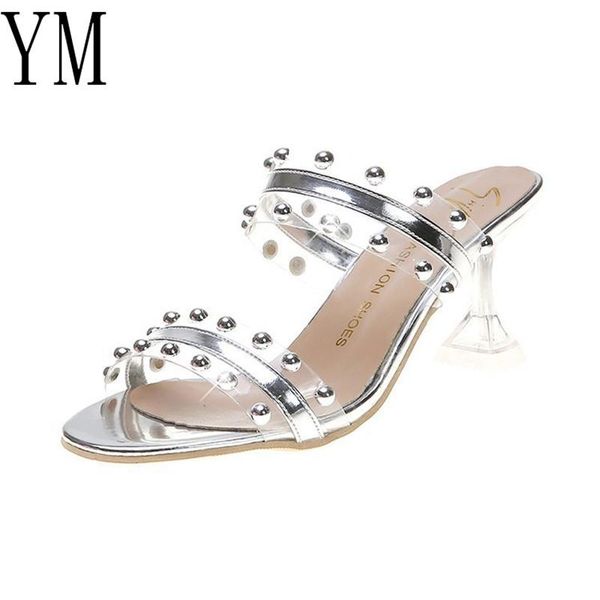 women sandals shoes celebrity wearing simple style pvc clear strappy rivet high heels woman transparent 3colour, Black
women sandals shoes celebrity wearing simple style pvc clear strappy rivet high heels woman transparent 3colour, Black