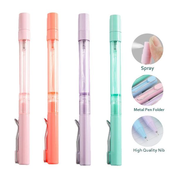 ballpoint pens 1pcs 2 in 1 pen with spray bottle 1.0 mm refill rods protable disinfectant novelty ball for school writing, Blue;orange
ballpoint pens 1pcs 2 in 1 pen with spray bottle 1.0 mm refill rods protable disinfectant novelty ball for school writing, Blue;orange