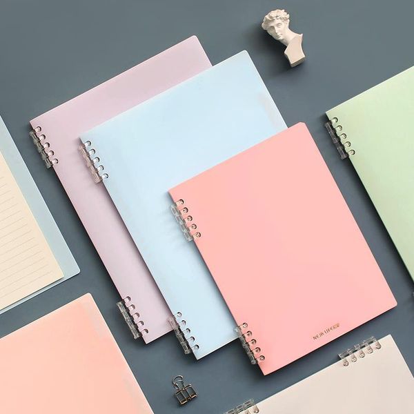 notepads 2021 colorful removable loose-leaf book simple creative horizontal line a5/b5 student notebook notepad office accessories, Purple;pink
notepads 2021 colorful removable loose-leaf book simple creative horizontal line a5/b5 student notebook notepad office accessories, Purple;pink