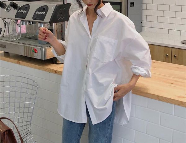 spring and autumn retro white shirt ladies fashion personality design korean loose long-sleeved women's blouses & shirts
spring and autumn retro white shirt ladies fashion personality design korean loose long-sleeved women's blouses & shirts
