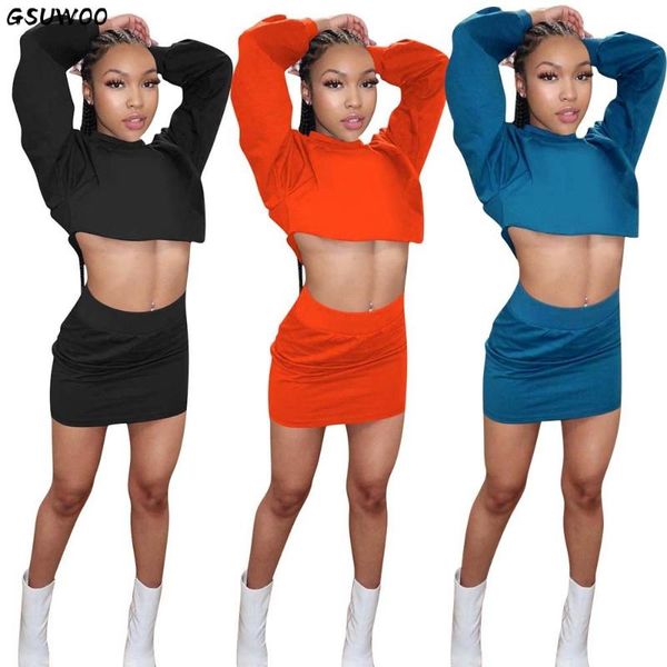 women's tracksuits gsuwoo women workout skirt suit solid two piece sets casual long sleeve crop sweatshirt mini outfit active tracksui, Gray
women's tracksuits gsuwoo women workout skirt suit solid two piece sets casual long sleeve crop sweatshirt mini outfit active tracksui, Gray